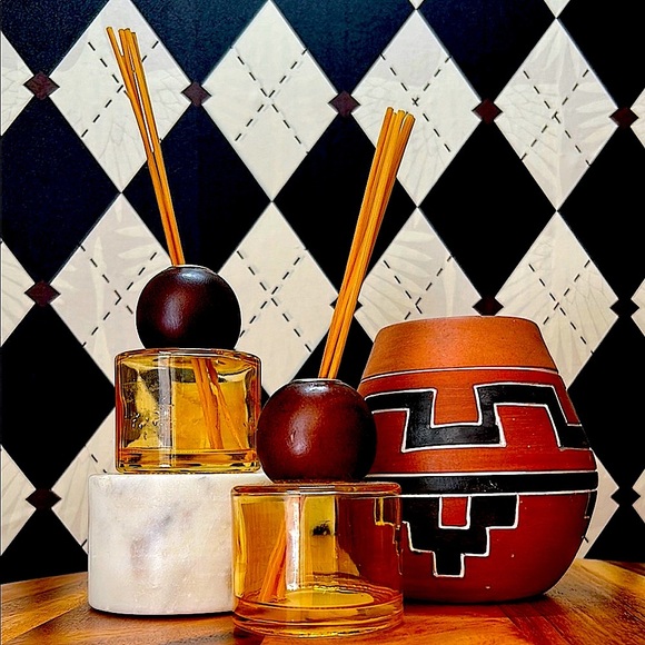 Vintage Redware Ceramic Jar with Geometric Design โ Folk Art Pottery โ Geometric - Picture 5 of 8